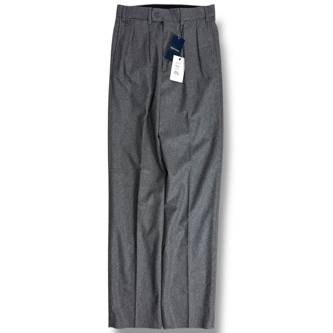 J4077 新品 ベルナールザンス BAC J 2Pウールサキソニーパンツ 36