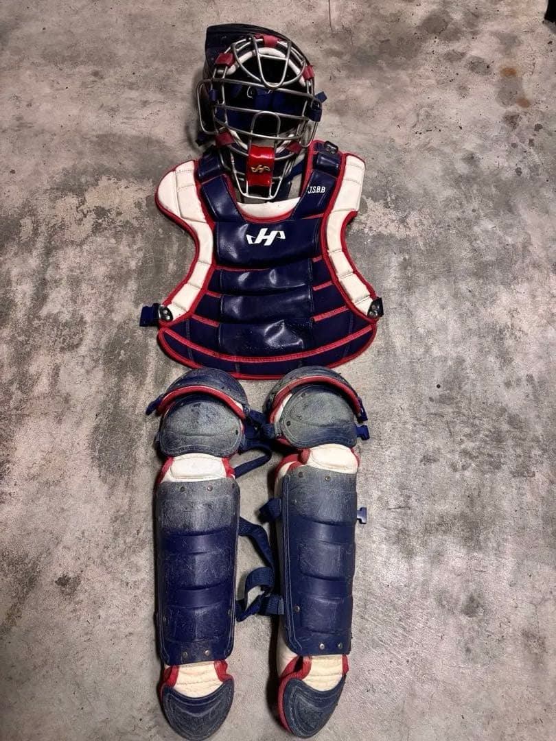 野球キャッチャー用プロテクター⭐︎ハタケヤマ⭐︎マスコットバットおまけ付き