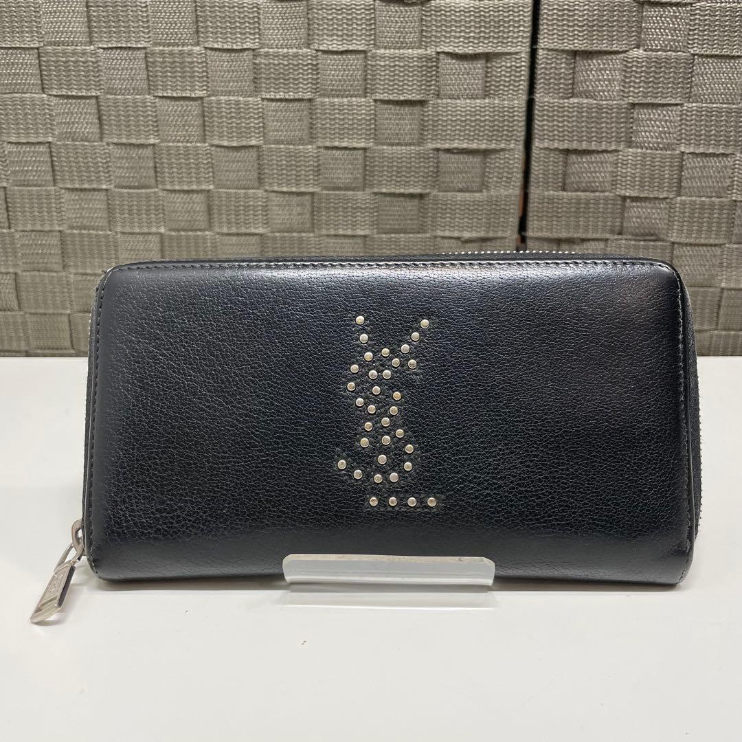 Ｒ*Ｅ様 YSL ストーン装飾 長財布 黒　カサンドラ