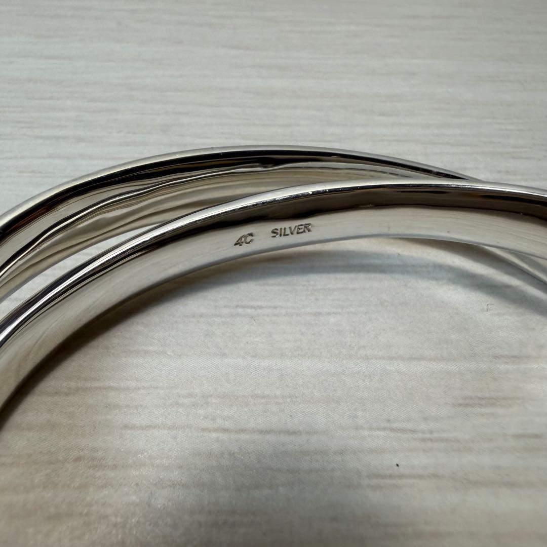 4℃ ヨンドシー シルバー ブレスレット バングル