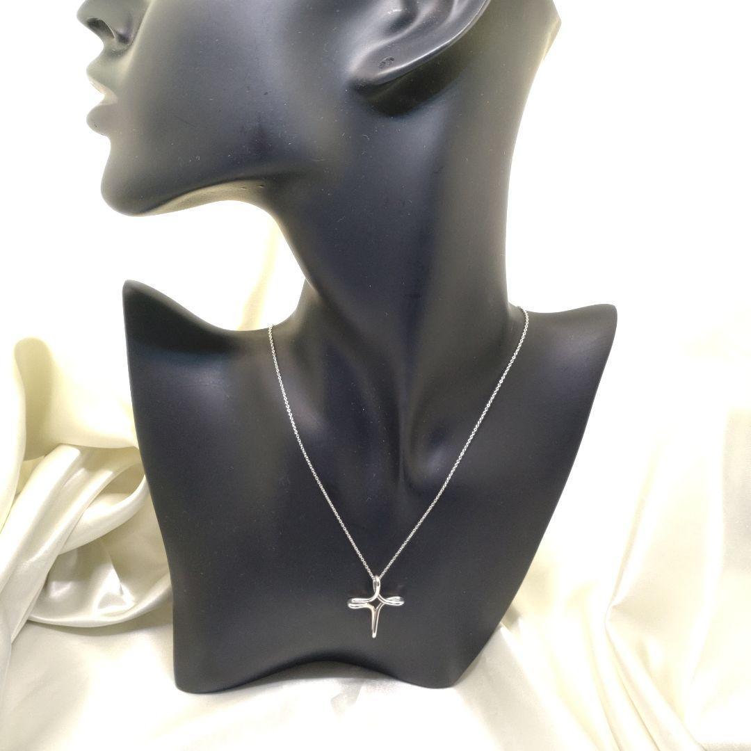 美品TIFFANY＆Co. ティファニークロスネックレス　インフィニティ 925