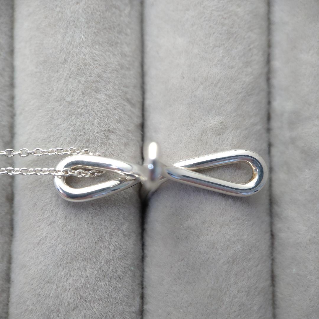 美品TIFFANY＆Co. ティファニークロスネックレス　インフィニティ 925
