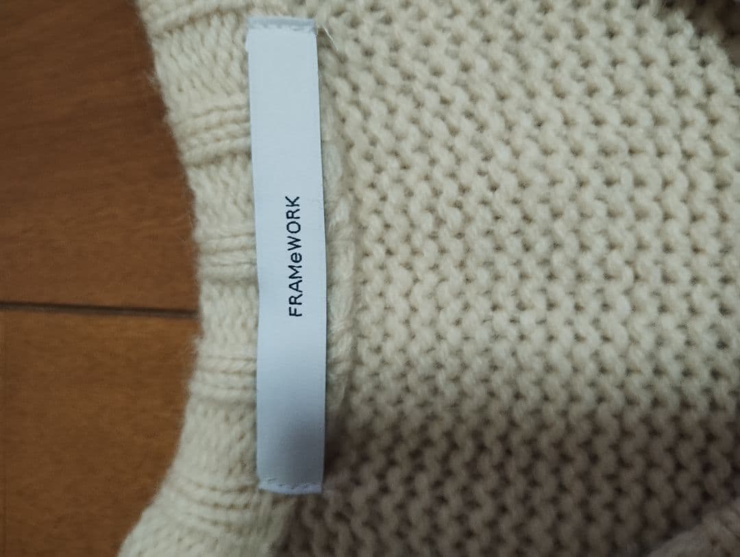 FRAMeWORK ジャガードZIPカーディガン