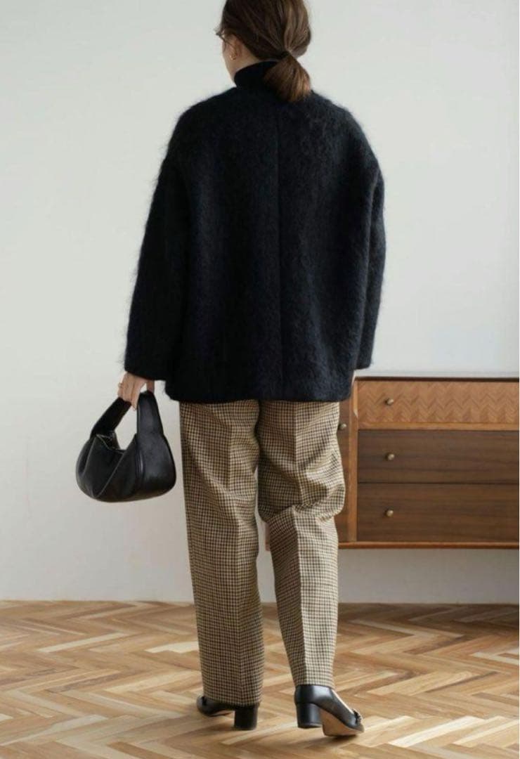 オーガ OHGA SHAGGY シャギー コーディガン ブラック