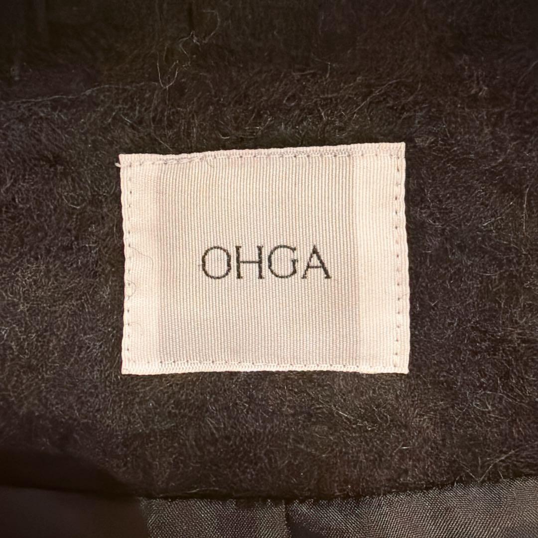 オーガ OHGA SHAGGY シャギー コーディガン ブラック