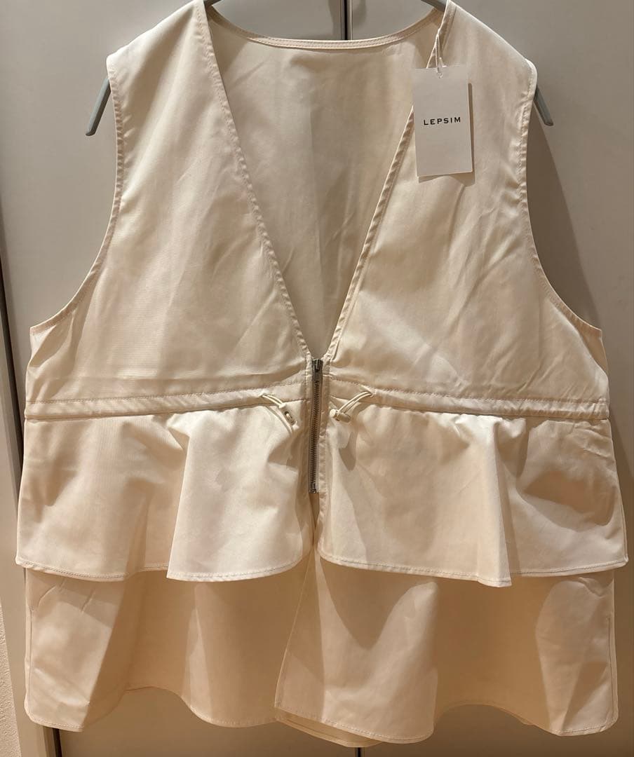 【完売品】新品未使用LEPSIM ゆきはさん ギャザー2wayベストアイボリー