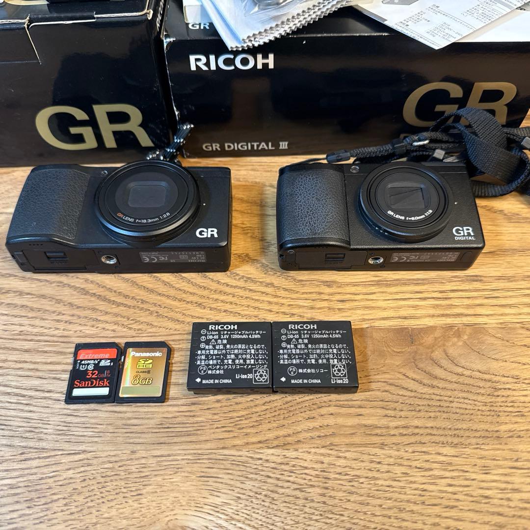 【価格交渉可】RICOH GR、RICOH GR digitalⅲのセットです！