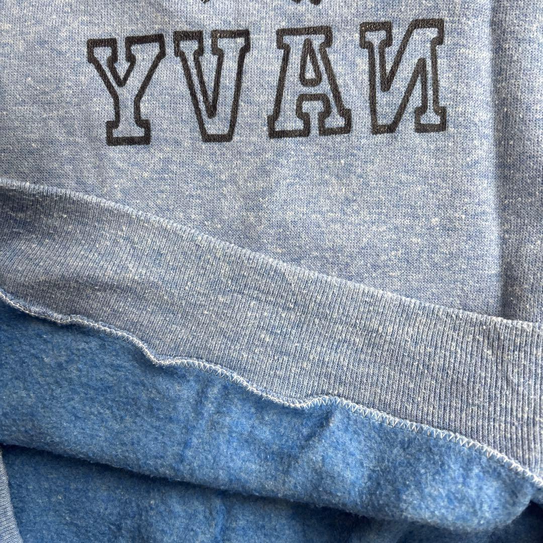 レア 70s SPORTSWEAR スウェット NAVY 両面3段プリント 美品