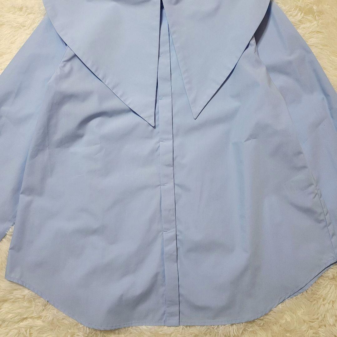 ♡受注生産♡トーマスマグパイ♡ ビッグカラー シャツ サックス