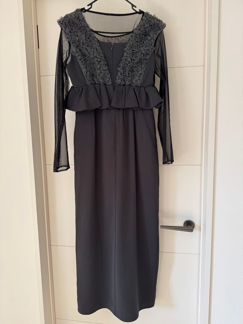 niana チュールフリルペプラムドレス オケージョンドレス