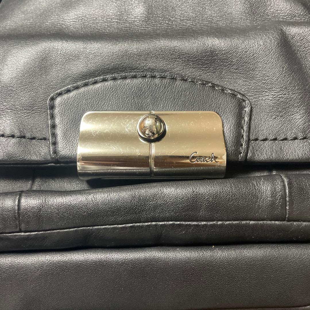 バッグ Coach leather 2way boston bag y2k 00s