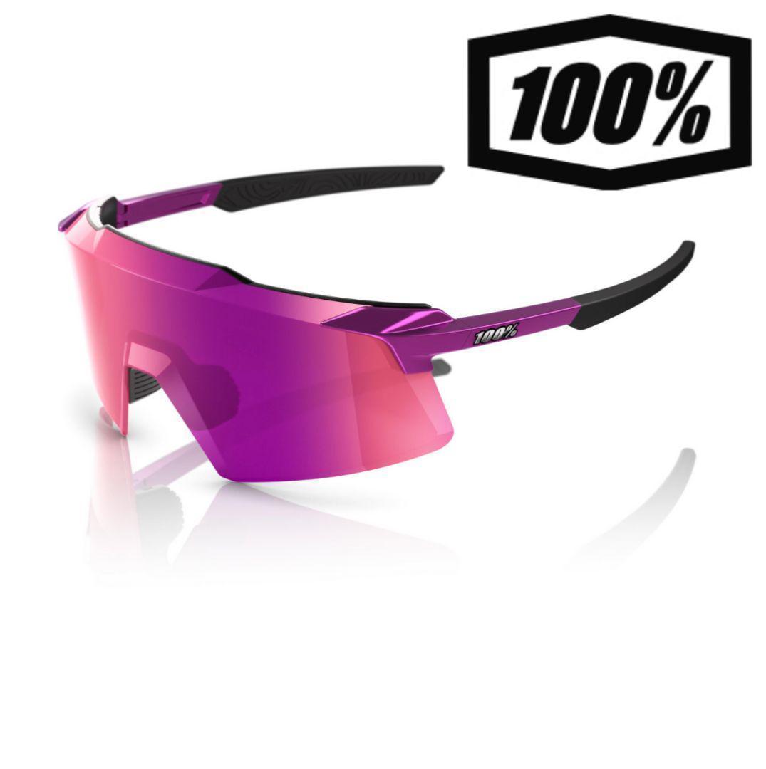 美品 100% Aerocraft グロスパープル ワンハンドレッド サングラス
