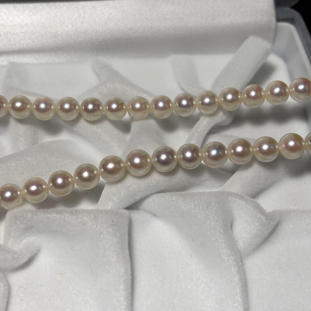 【テリ強】あこや真珠 約6.0-6.5mm 43cm 26g ネックレス