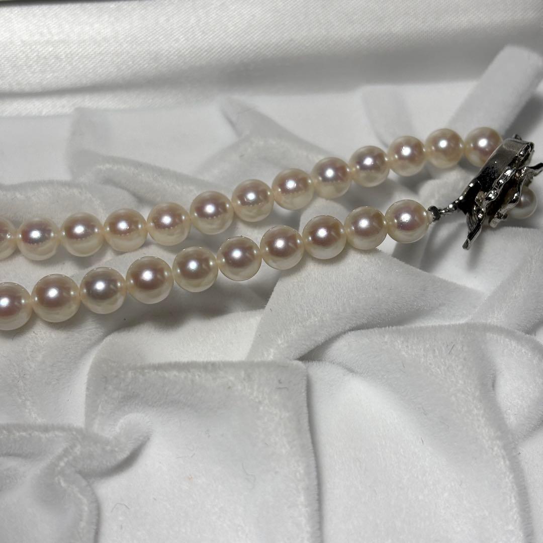 【テリ強】あこや真珠 約6.0-6.5mm 43cm 26g ネックレス