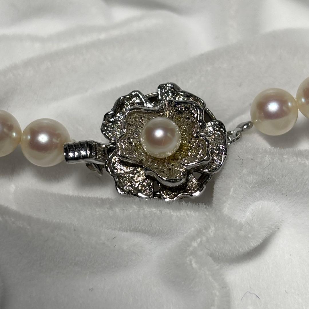 【テリ強】あこや真珠 約6.0-6.5mm 43cm 26g ネックレス