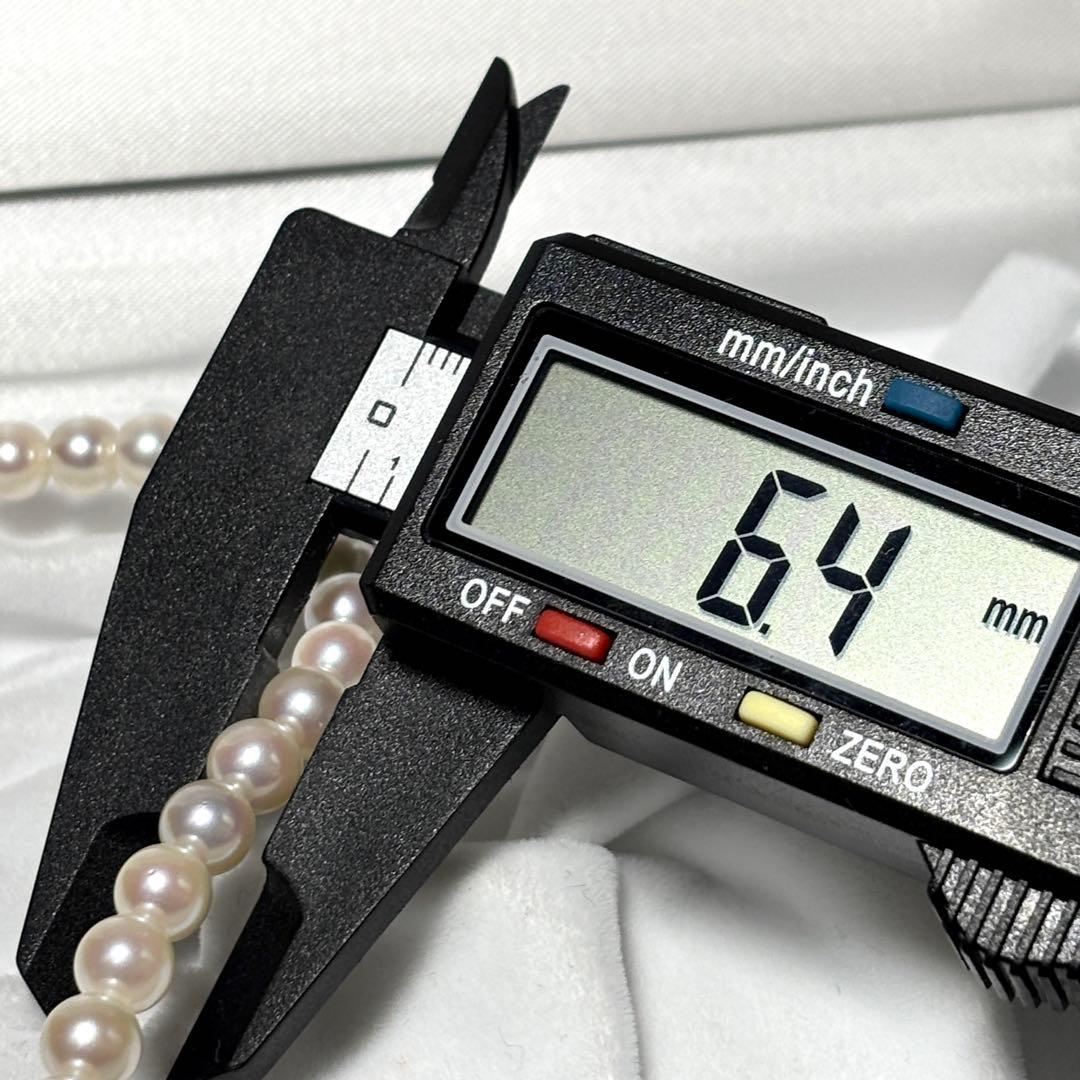 【テリ強】あこや真珠 約6.0-6.5mm 43cm 26g ネックレス