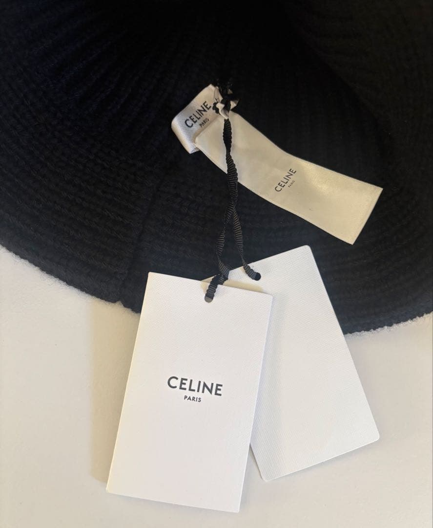 新品タグ付き✨CELINE セリーヌ トリオンフ ニットキャップ バケットハット