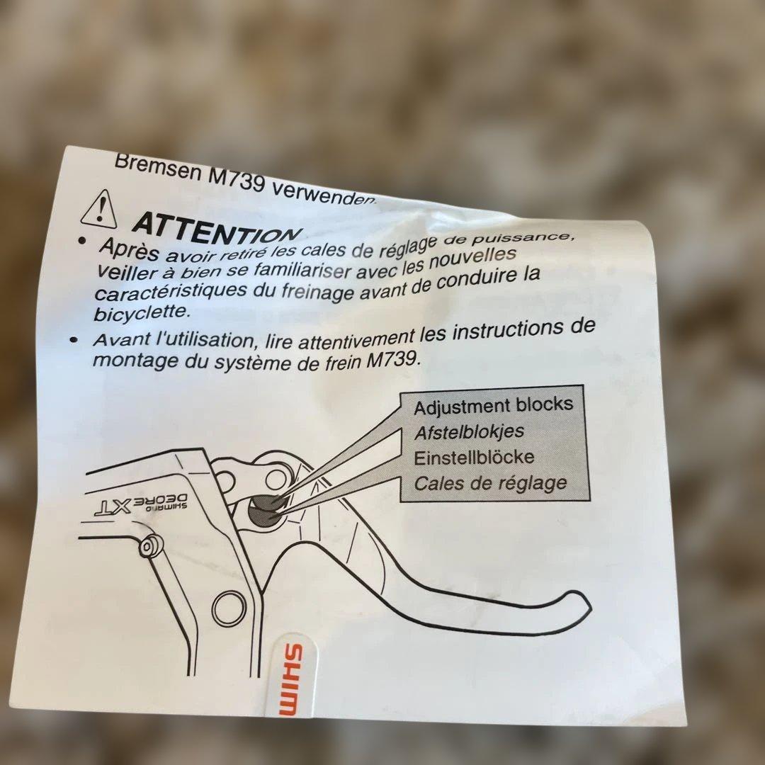 シマノ　Deore XTブレーキレバー 793M 箱付き