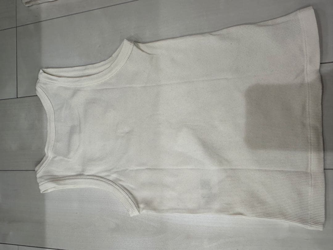 CELINE オフホワイト タンクトップ　セリーヌ