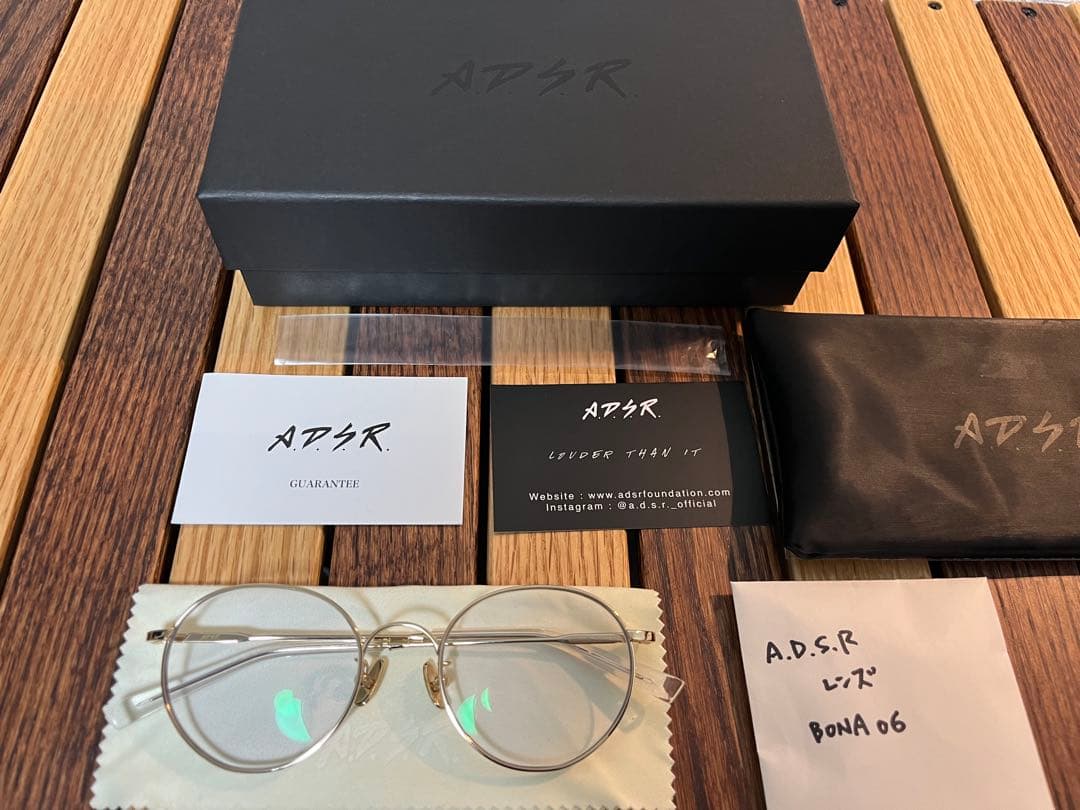 [超美品] A.D.S.R. BONA 06 サングラス ゴールドフレーム