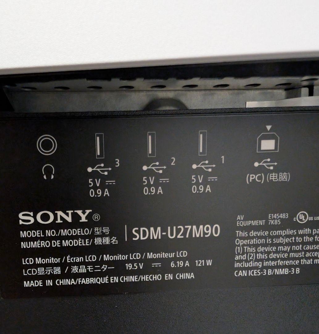 SONY　ソニー　INZONE　M9　SDM-U27M90　ゲーミングモニター