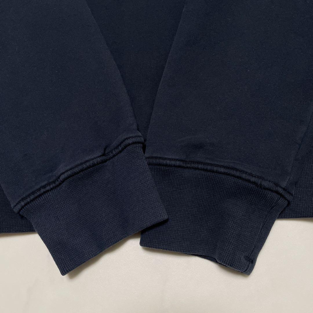 STONE  コットン　クルーネック　トレーナー　ネイビー　Sサイズ