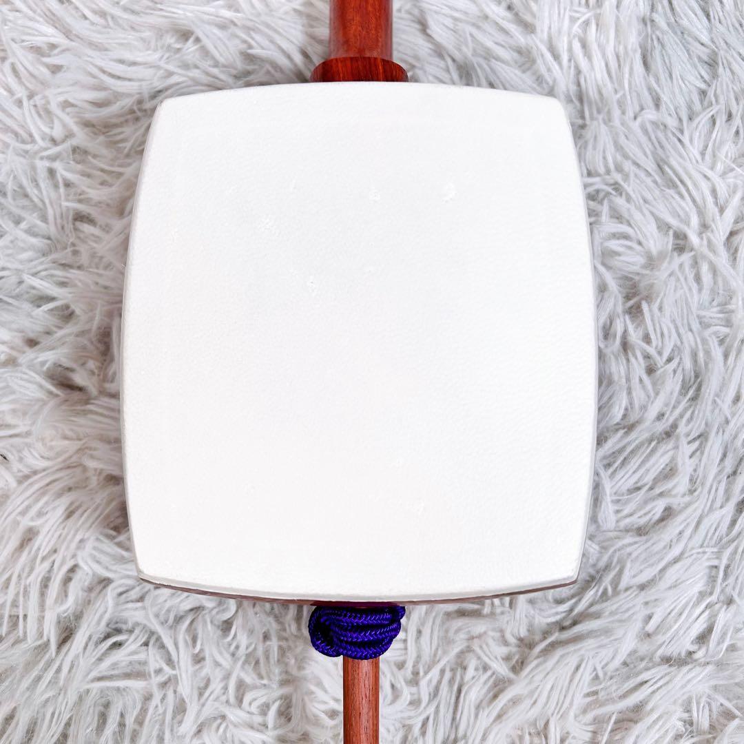 【新品弦張替え済み】小胡弓　花梨　本皮　皮破れなし　弓付き　和楽器