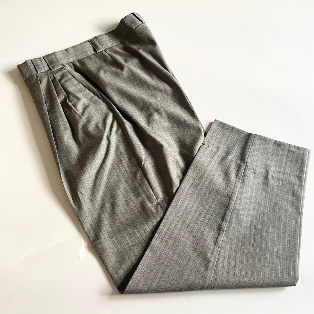 し*ー様 ジャンニヴェルサーチ ヘリンボーンST ダブルスーツ 48 美品 ヴィ