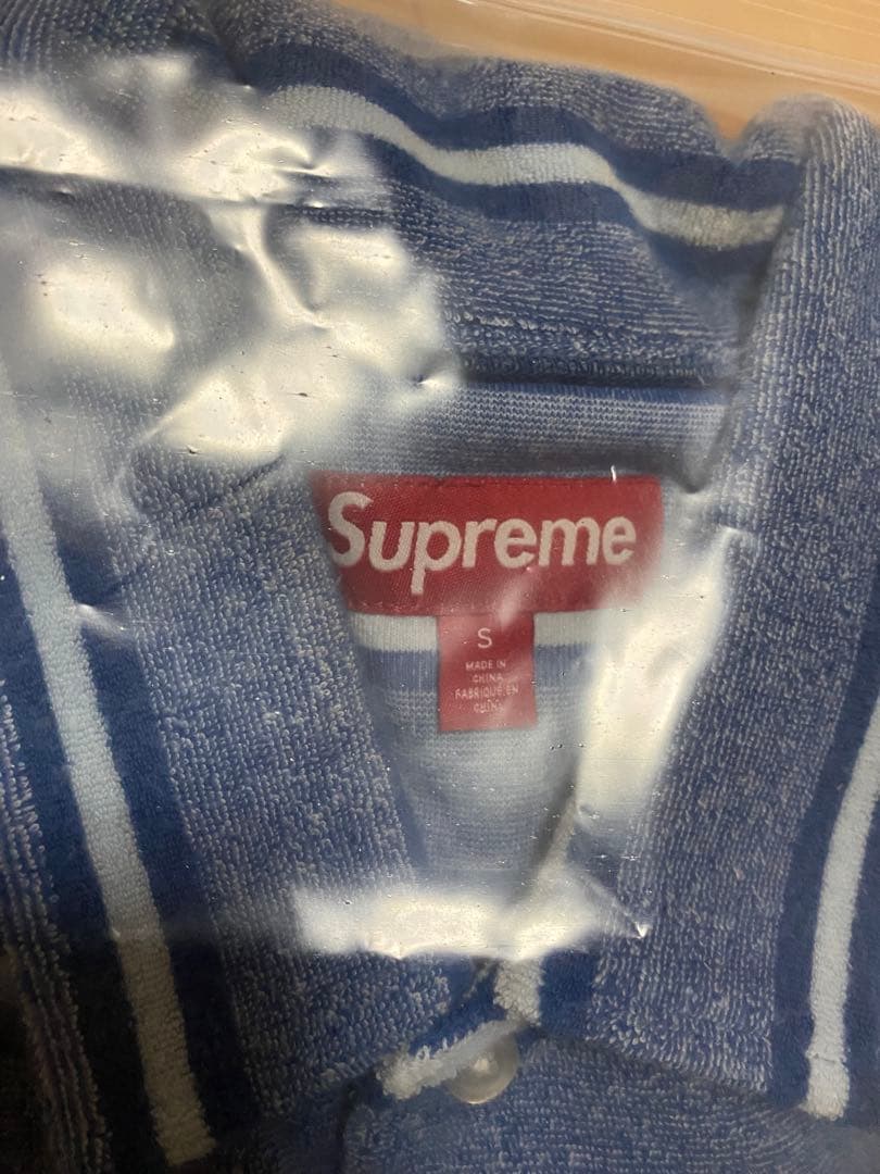 トップス Supreme Stripe Terry S/S Polo 