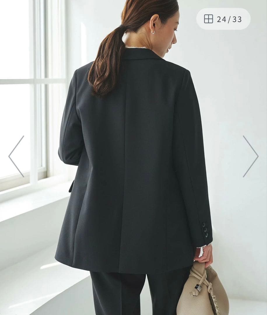 極美品　アーバンリサーチ ダブルブレストブレザージャケット ブラック