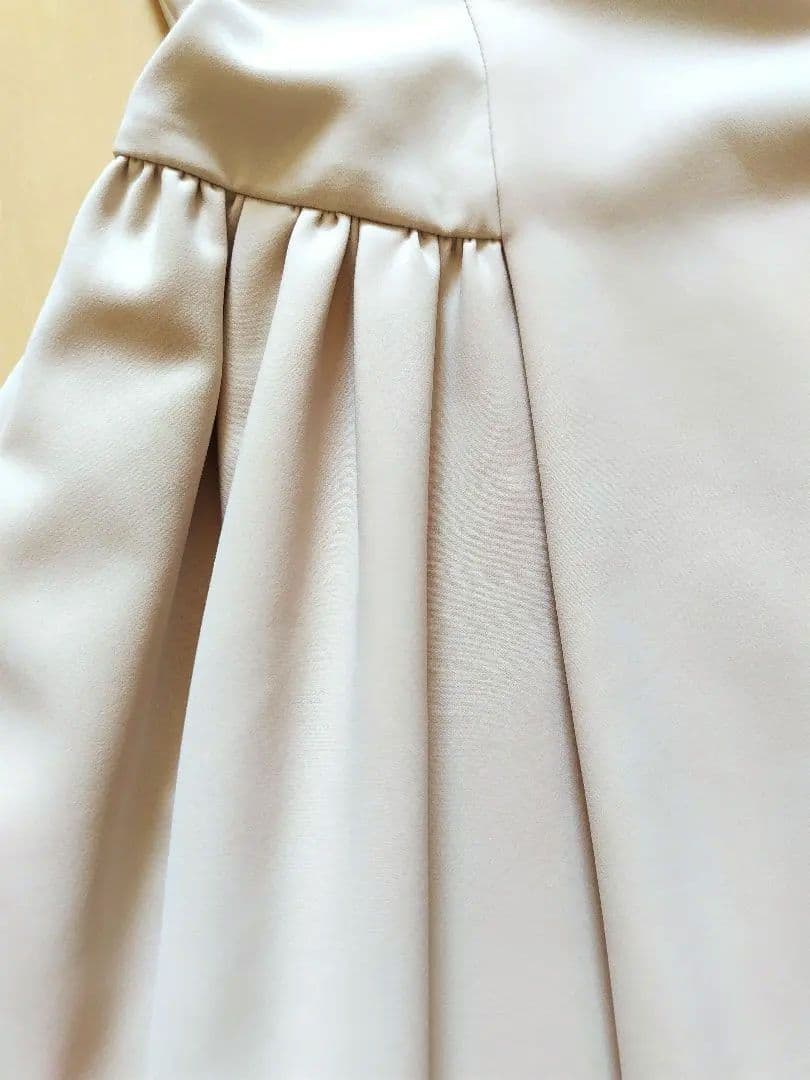 未着用☆FOXEY フォクシー サイドギャザー レース ワンピース　ルネ