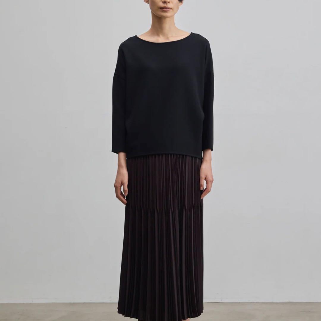 新品 現行モデル SOEJU ソージュ コクーンブラウス8分袖 ブラック L