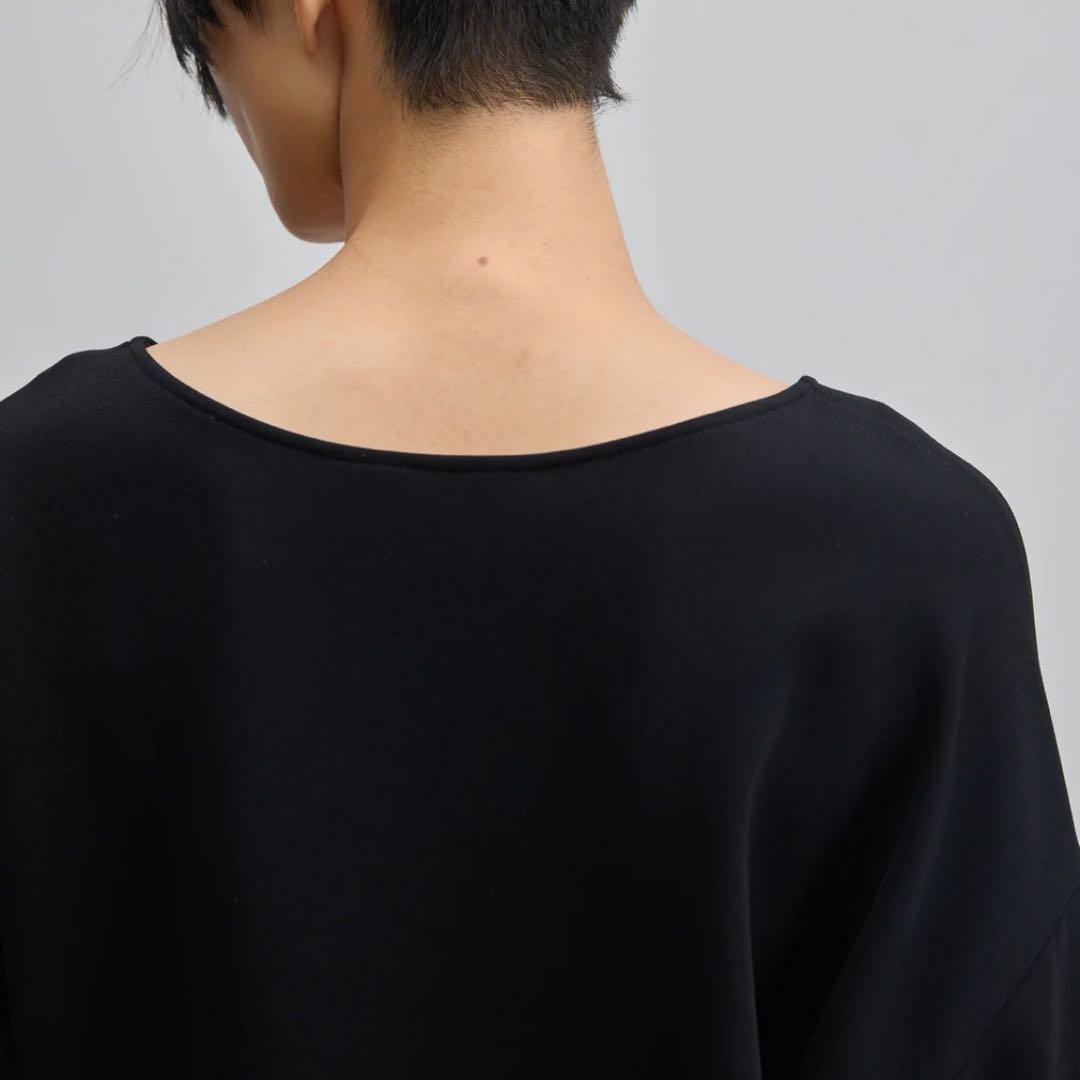 新品 現行モデル SOEJU ソージュ コクーンブラウス8分袖 ブラック L