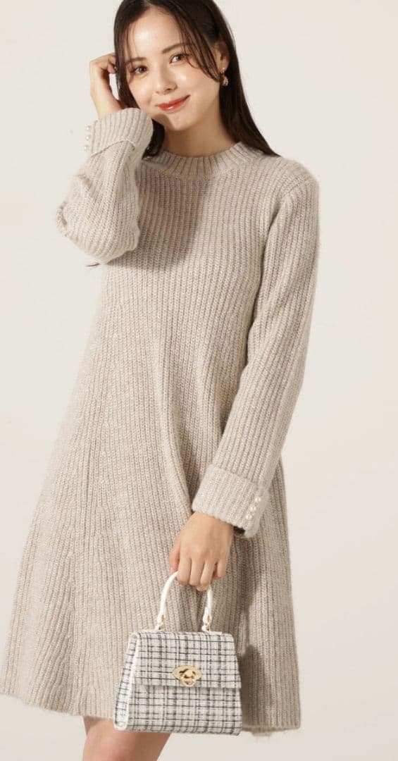 【新品】プロポーションボディドレッシング　ニットミニワンピース