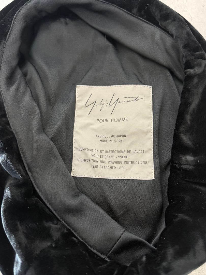 ヨウジヤマモトプールオム ベロアベレー帽 キャップ