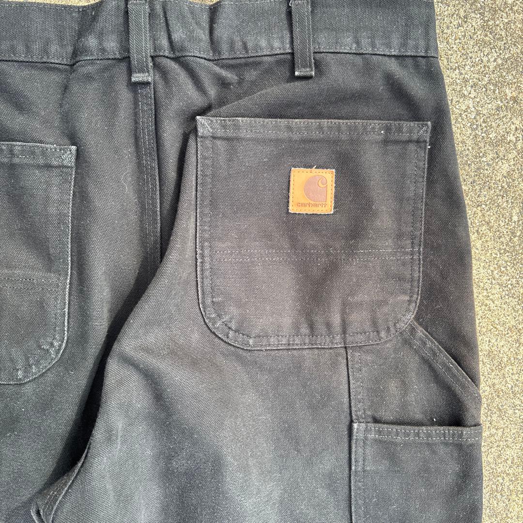 カーハート　ブラック ペインターパンツ carhartt ダック地