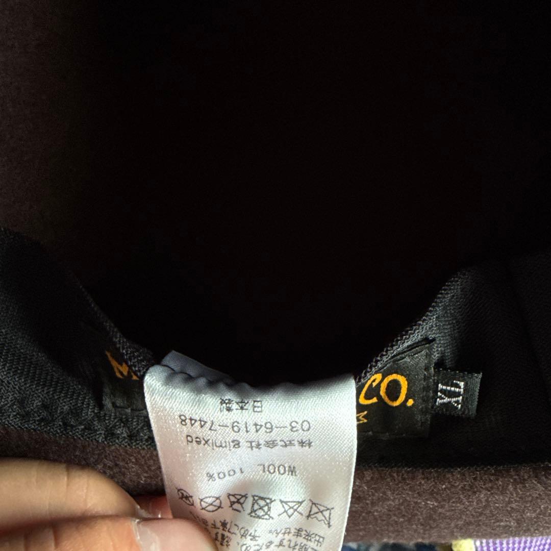 超美品　日本製　Mr. FATMAN&CO. ブラウンウールハット XL