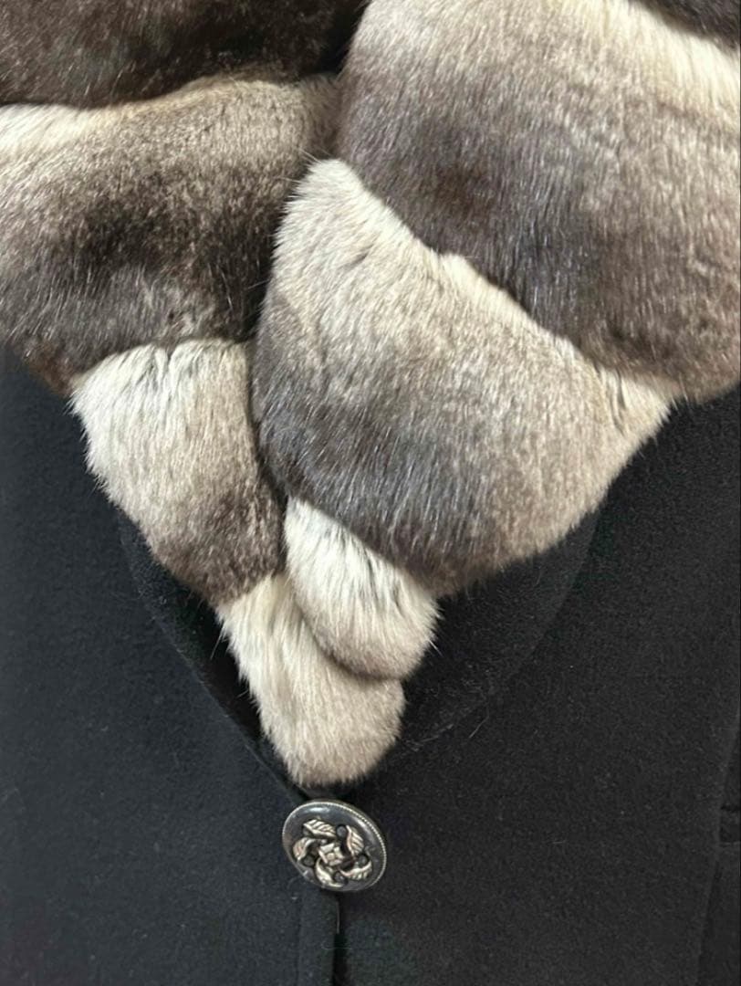 ENBA PIACENZAファー付きカシミヤ100%コート