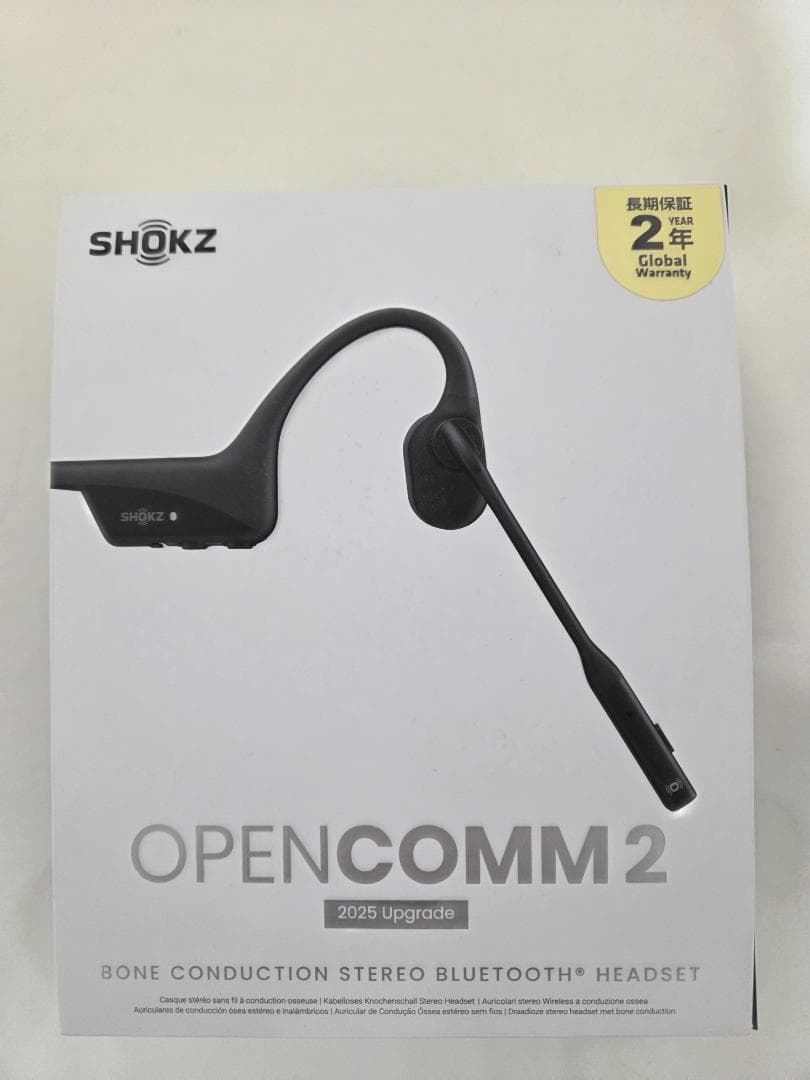 Shokz OpenComm2 2025 Upgrade 骨伝導イヤホン