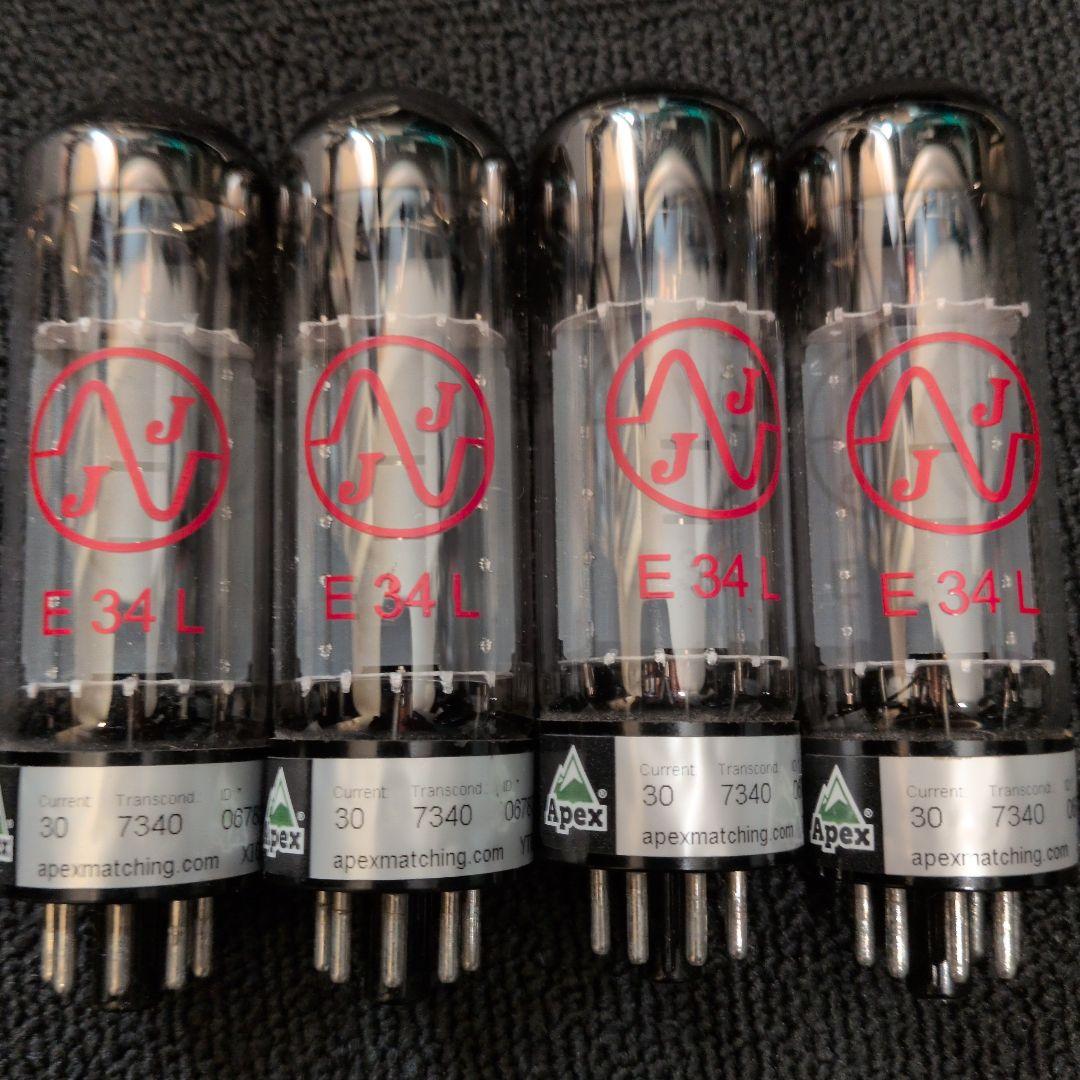 中古真空管 E34L 4本セット Apexマッチング