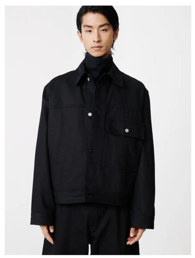 出*S様 スタジオニコルソン PETAR DENIM JACKET IN BLA