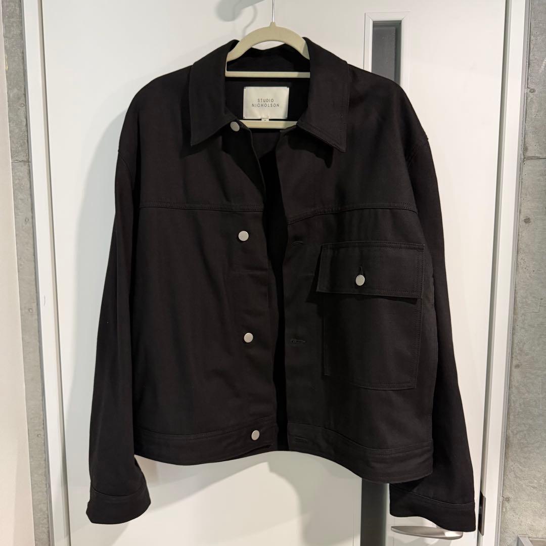 出*S様 スタジオニコルソン PETAR DENIM JACKET IN BLA