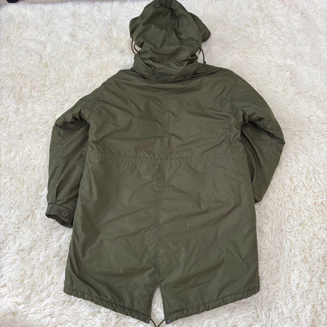 【極美品】ビームス 22AWモッズコート 裏地キルティング ファー取外可 L