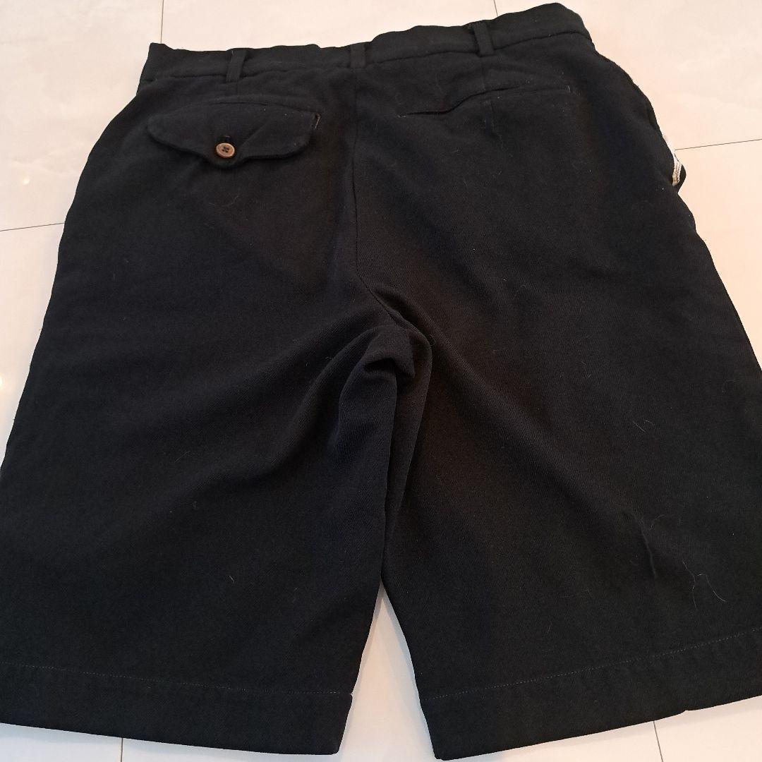 ２０１０コム・デ・ギャルソン　フリル加工 黒 ショートパンツ　Sサイズ