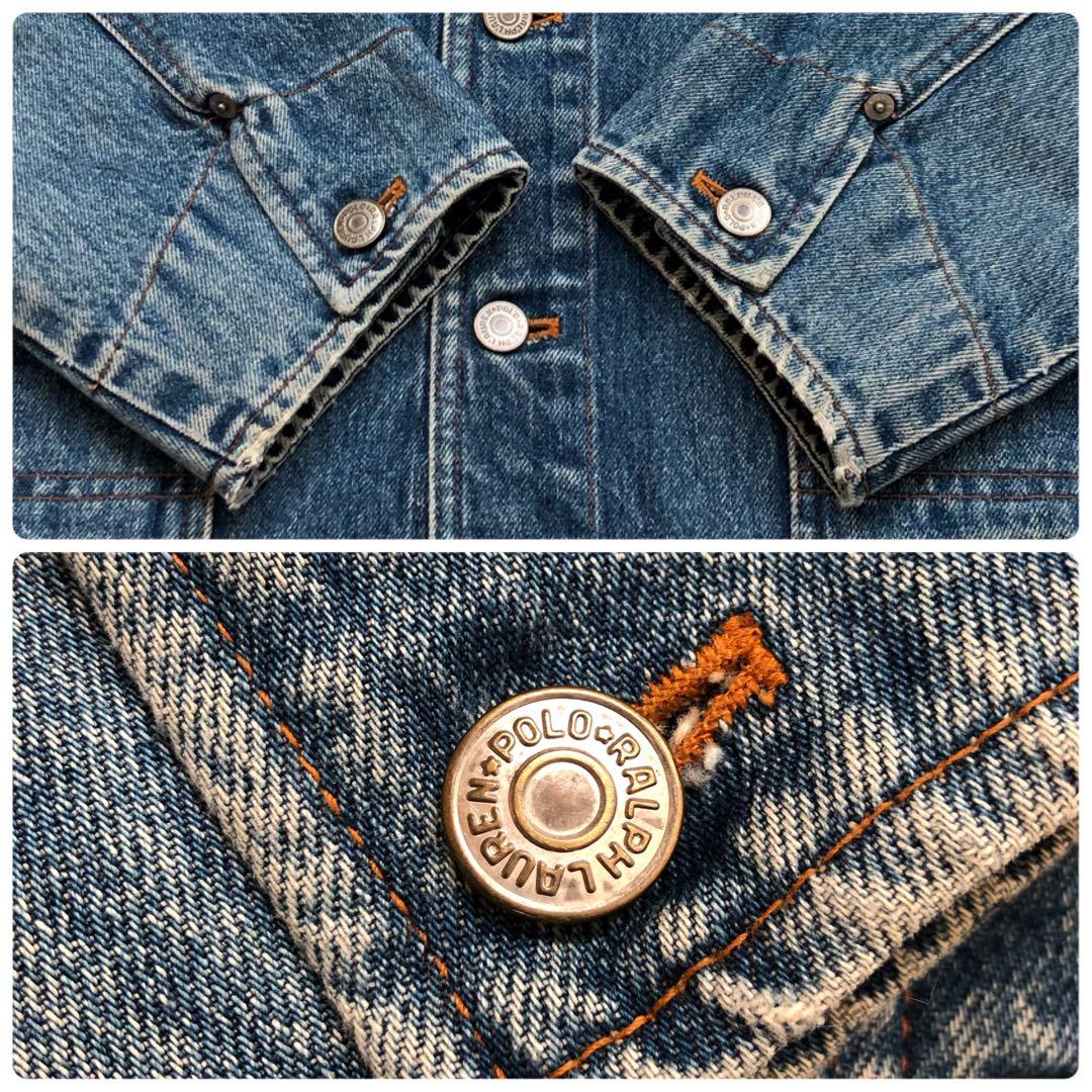 【入手困難】ラルフローレン　カバーオール　デニムジャケット　襟コーデュロイ