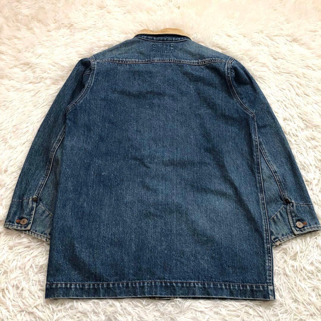 【入手困難】ラルフローレン　カバーオール　デニムジャケット　襟コーデュロイ