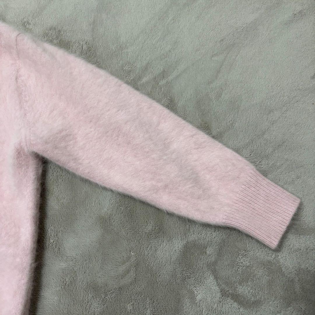 美品 UNITED ARROWSフォックスカシミヤ ミドル カーディガン ピンク