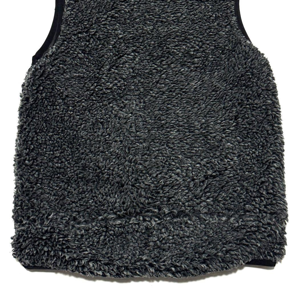 美品 サカイ 日本製 リバーシブル フリース ベスト グレー×ブラック メンズ2