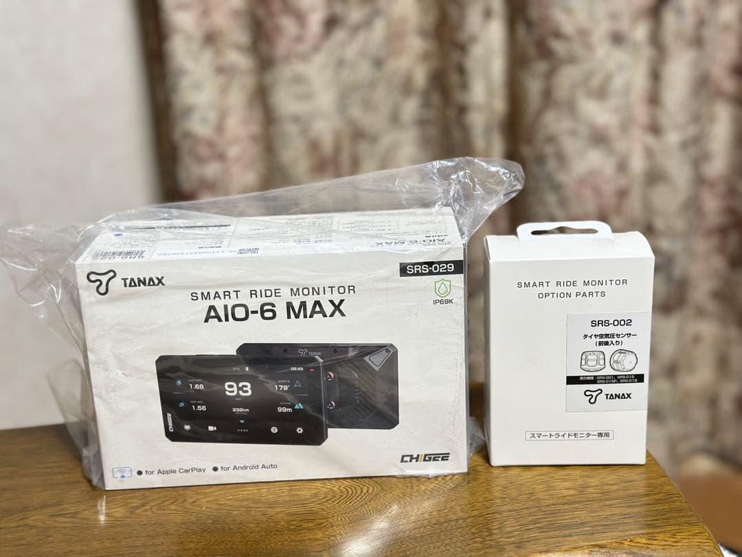 TANAX スマートライドモニター　AIO-6MAX タイヤ圧センサー付き　新品