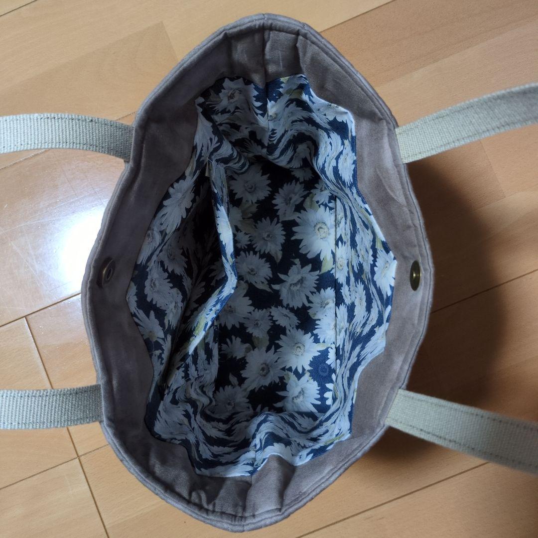 秋桜のハワイアンキルトバッグ　ハンドメイド